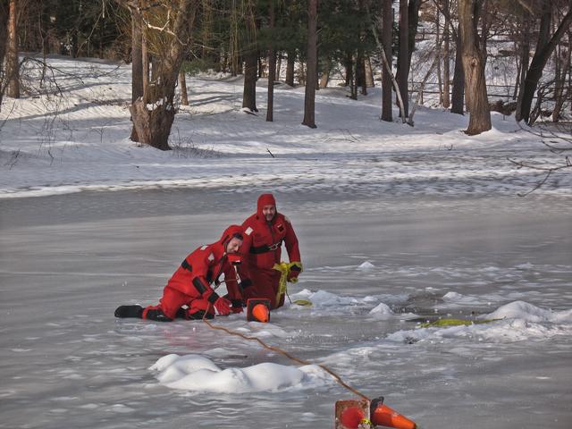 2-1-09 Ice Rescue Drill