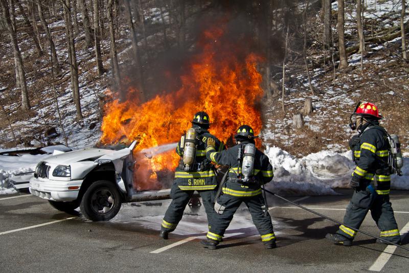 3-10-13 Car Fire Drill