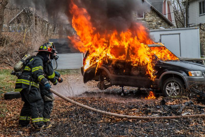 12-8-13 Car Fire Drill