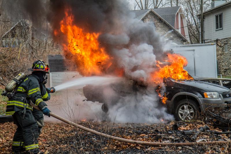 12-8-13 Car Fire Drill