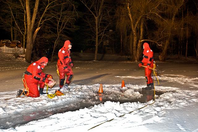 2-1-09 Ice Rescue Drill