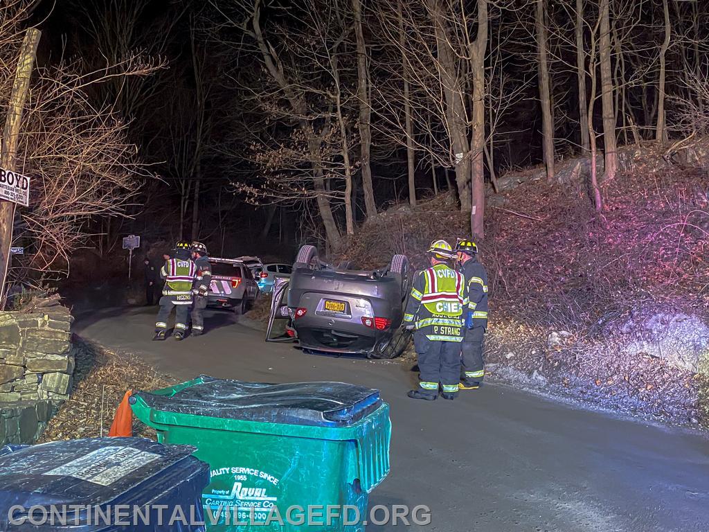 2-21-2020 MVA Rollover, Old Albany Post Road