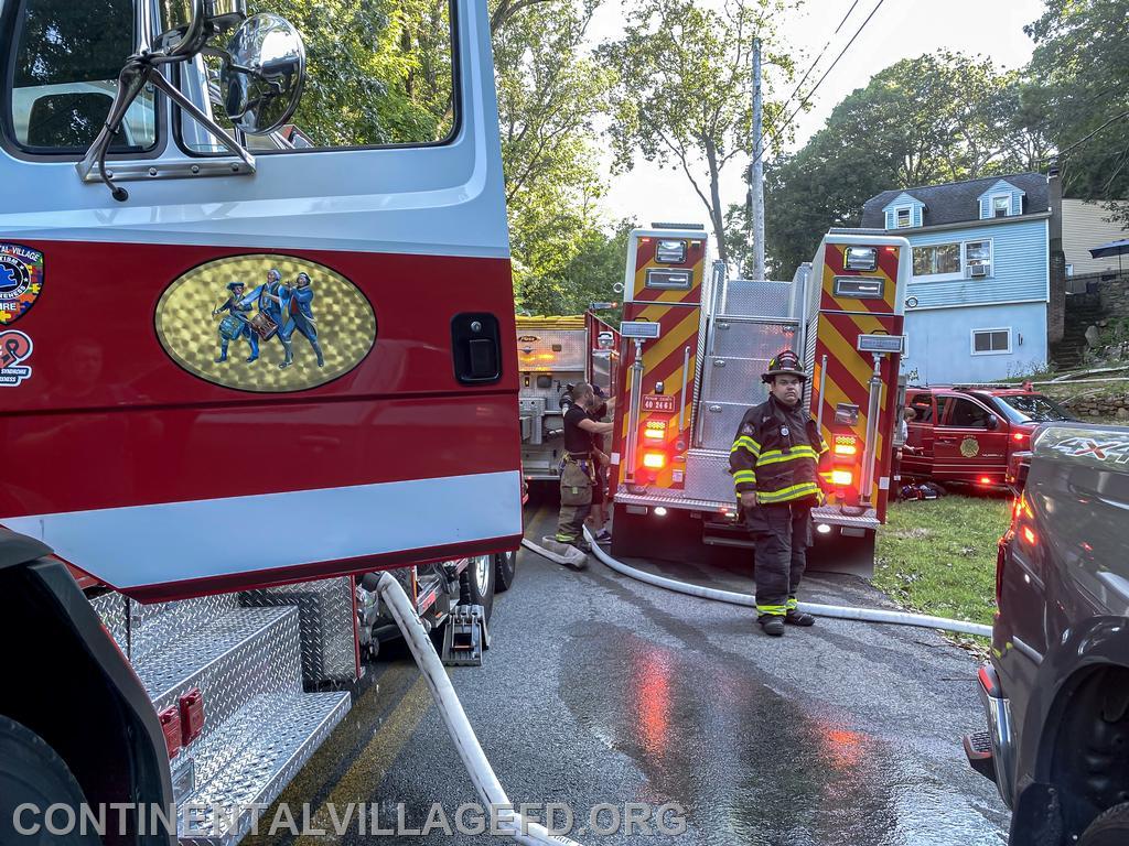 8-8-2020 Mutual Aid Structure Fire, Tanglewyle Road Putnam Valley