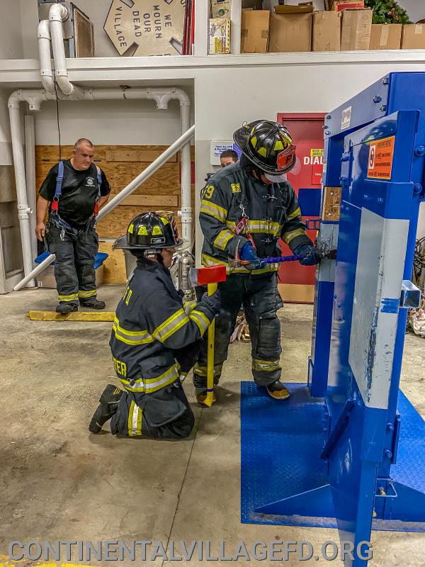 Forcible Entry Drill Continental Village Fire Department